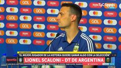 Scaloni: "Agüero va a ser titular"