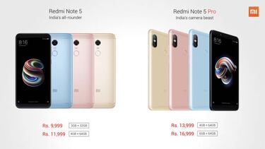 Características del Xiaomi Redmi Note 5 y Redmi Note 5 Pro