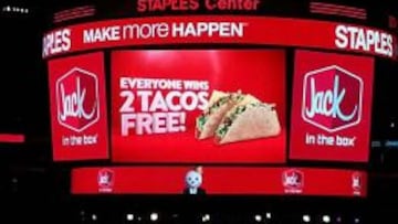 Tacos gratis en el Staples Center.