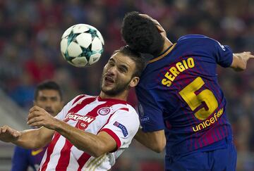 Pagnotis Tachtsidis and Sergio Busquets.