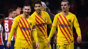 Messi, Luis Suarez y Griezmann.