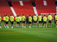 Entrenamieno del Almería,