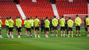 Entrenamieno del Almería,