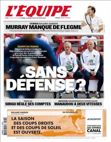 Francia, en vilo por Varane: su lesión deja la zaga en cuadro