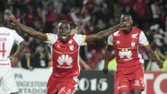 Dairon es todo un grito de gol. Gan&oacute; Santa Fe 1-0 y llega con ventaja a Brasil.