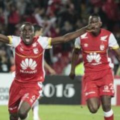 Santa Fe con el último aliento vence 1-0 al Inter en Bogotá