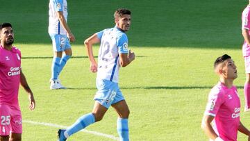 Pablo Chavarría, durante el Málaga - Las Palmas.