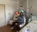 Primera imagen de Pelé tras su operación... y es recuperándose con una pelota