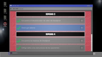 Desaf&iacute;os de Deadpool - Semana 4