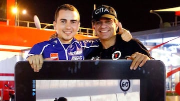 Jorge Lorenzo con Dani Amatriain