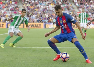 Munir in the opening match of the season against Betis.