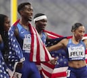 Allyson Felix superó a Usain Bolt en Mundial de Atletismo