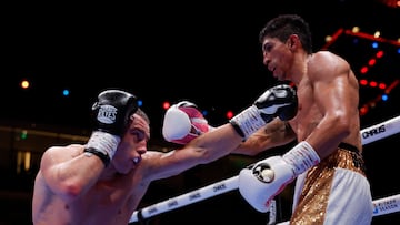 Boxing - Rey Vargas v Nick Ball - Kingdom Arena, Riyadh, Saudi Arabia - March 9, 2024 Nick Ball in action against Rey Vargas REUTERS/Andrew Couldridge