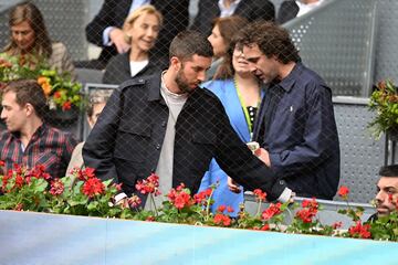 David Broncano durante el partido de Carlos Alcaraz en el Mutua Madrid Open.