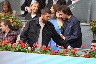 David Broncano durante el partido de Carlos Alcaraz en el Mutua Madrid Open.