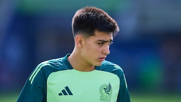 Gilberto Mora of Mexico during FIFA U-20 Mens World Cup Chile 2025 match between Mexico (Mexican National Team) and Morocco as part Group-C at Elias Figueroa Brander Stadium, on October 04, 2025 in Valparaiso, Chile.