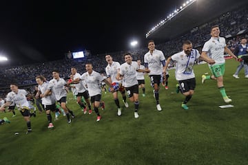 Málaga-Real Madrid: los goles y la celebración del campeón en imágenes