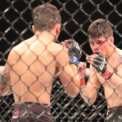 Las increíbles fotos de la pelea más sangrienta de la UFC Chile