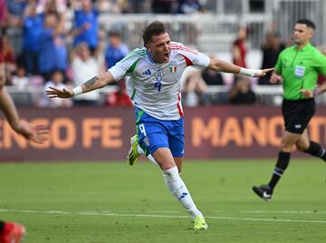 Retegui celebra un gol con Italia el pasado 21 de marzo.