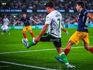 Yeray, del Racing, contra el Andorra.