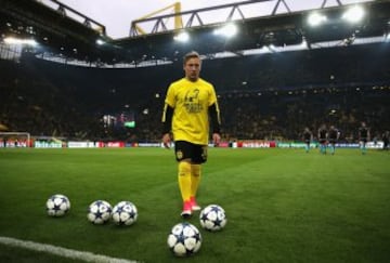 Imágenes de la antesala del duelo Dortmund-Mónaco en el Signal Iduna Park.