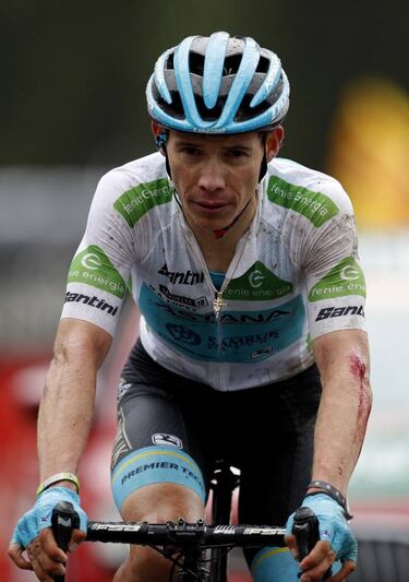 Roglic y 'Superman' se cayeron: "Tengo los brazos como si me hubieran dado pistolazos"