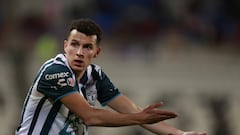 Oussama Idrissi durante un partido con los Tuzos del Pachuca.