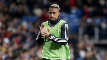 Mariano, durante un partido del Real Madrid.