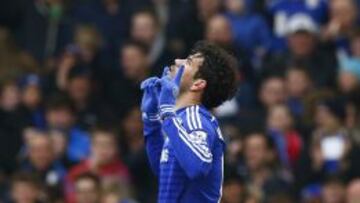 Diego Costa celebra su gol.