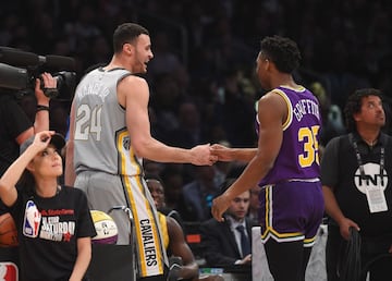 Larry Nance Jr. y Donovan Mitchell, los grande sprotagonistas del concurso de mates 2018.