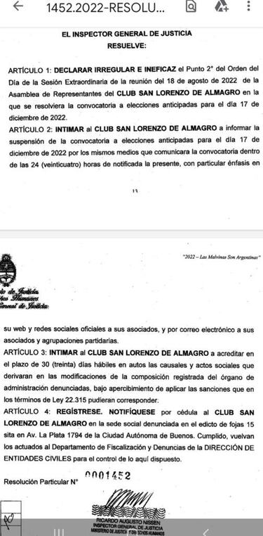 Suspendidas las elecciones en San Lorenzo