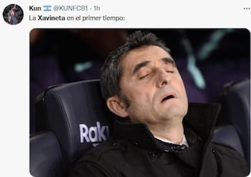 Xavi el gran damnificado de los memes del partido frente al Galatasaray