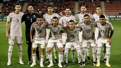 Soccer Football - International Friendly - Mexico v Iraq - Estadi Montilivi, Girona, Spain - November 9, 2022 Mexico players pose for a team group photo before the match REUTERS/Albert Gea