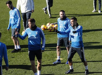 El Madrid prepara el partido contra el Villarreal