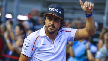 Alonso agradece Singapur: ¡°Una carrera m¨¢gica para nosotros¡±