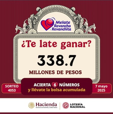 Resultados Melate: números que cayeron hoy y premios del sorteo 4053 | 7 de mayo