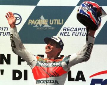 Circuito de San Marino en julio de 1997. Esta temporada ganó doce de los quince Grandes Premios en un dominio indiscutible.
