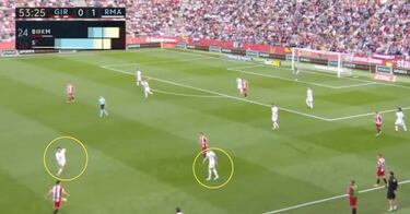 Zidane y el caos de los carrileros ante el Girona