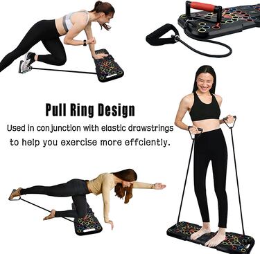 Ejercita tus músculos con esta tabla de flexiones multifunción