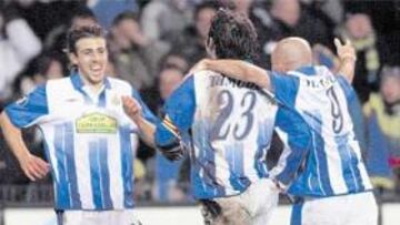 <b>EL TRÍO DINAMITA. </b>Luis García condujo un contraataque, tras recibir de De la Peña, para que marcara Tamudo. Fue el 0-1.