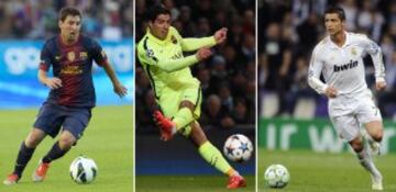 Luis Suárez, Lio Messi y Cristiano Ronaldo lucharán por ser el Mejor Jugador de la UEFA. El resultado se conocerá el 27 de agosto.