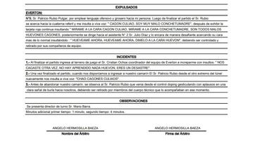 El lapidario informe arbitral que reveló duros insultos de Rubio