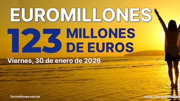Euromillones: comprobar los resultados del sorteo de hoy, viernes 30 de enero