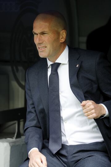 Zinedine Zidane alcanzó los 100 encuentros de Liga ante el Eibar. 