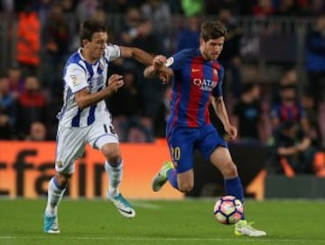 Sergi Roberto y Oyarzabal.