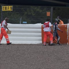 Lorenzo se ha caído en Alemania tantas veces como en todo 2015