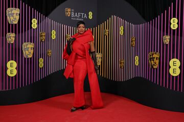 Fantasia Barrino durante la alfombra roja de los Premios BAFTA 2024 celebrados en el Royal Festival Hall del Southbank Centre de Londres. 
