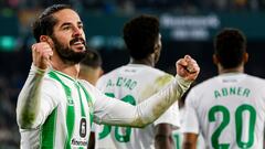 Isco celebra un gol ante el Granada CF.