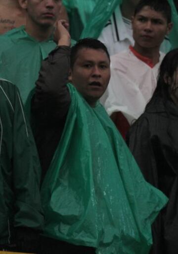 Los hinchas verdes, presentes en El Campín