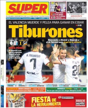 Portadas de la prensa deportiva